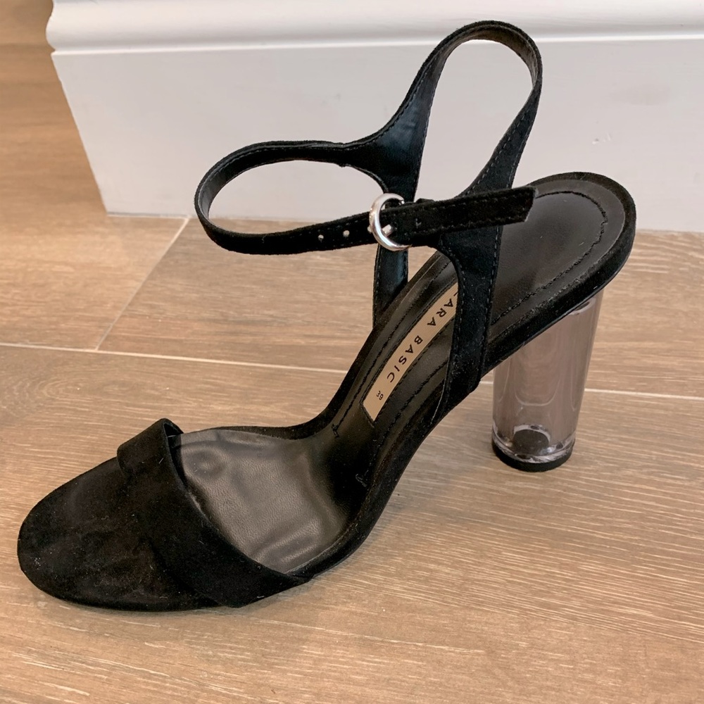 Black Zara Strap Heel